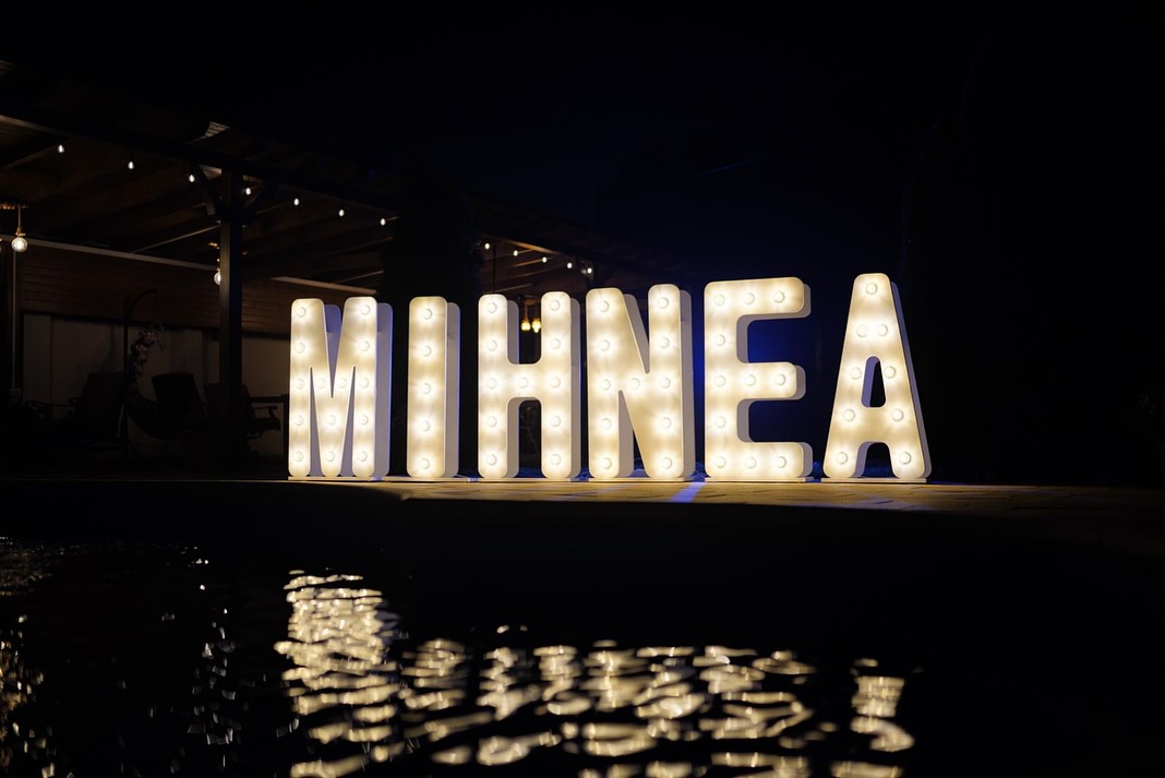 Litere volumetrice pentru aniversare